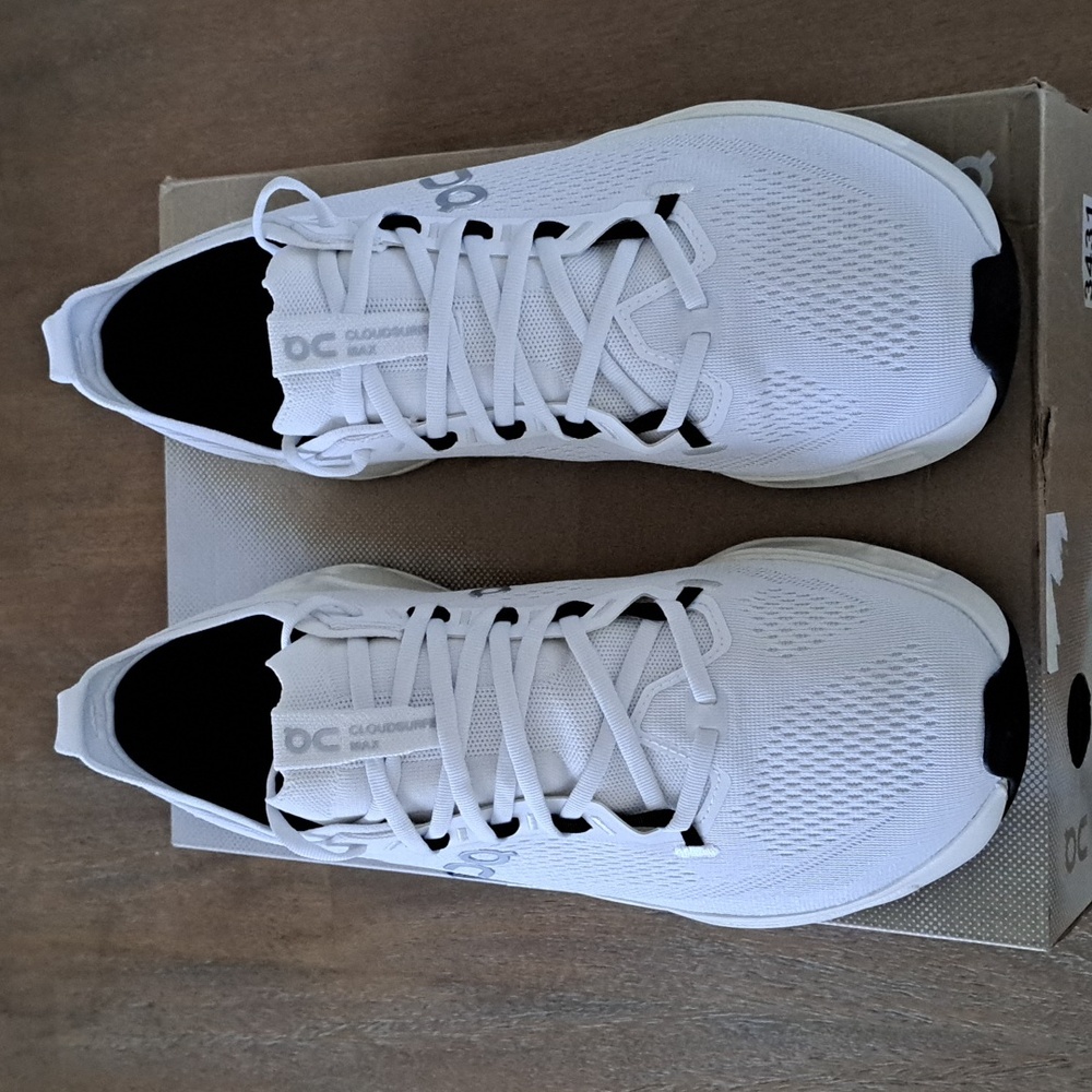 On Cloudsurfer Max - Color: White / White - Size: Men 12 Wide - Picture 2 of 9